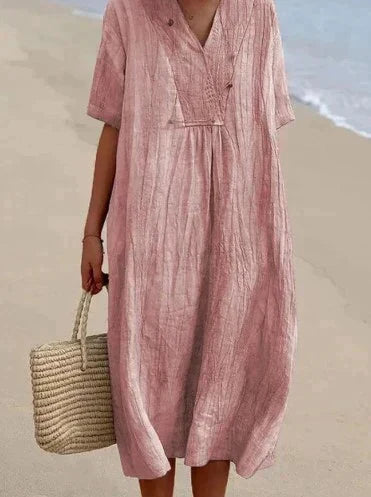 Sommerkleid aus Baumwoll-Leinen - Aria, 2025 Kollektion