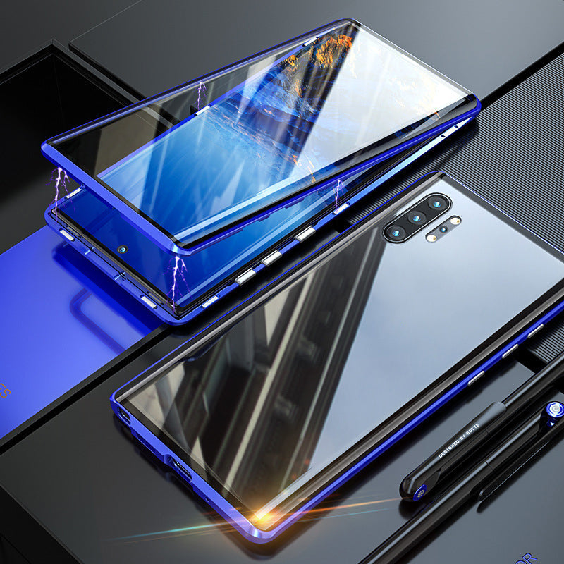 Sandsberg gehärtetes Glas Doppelseitige Handyhülle für Samsung