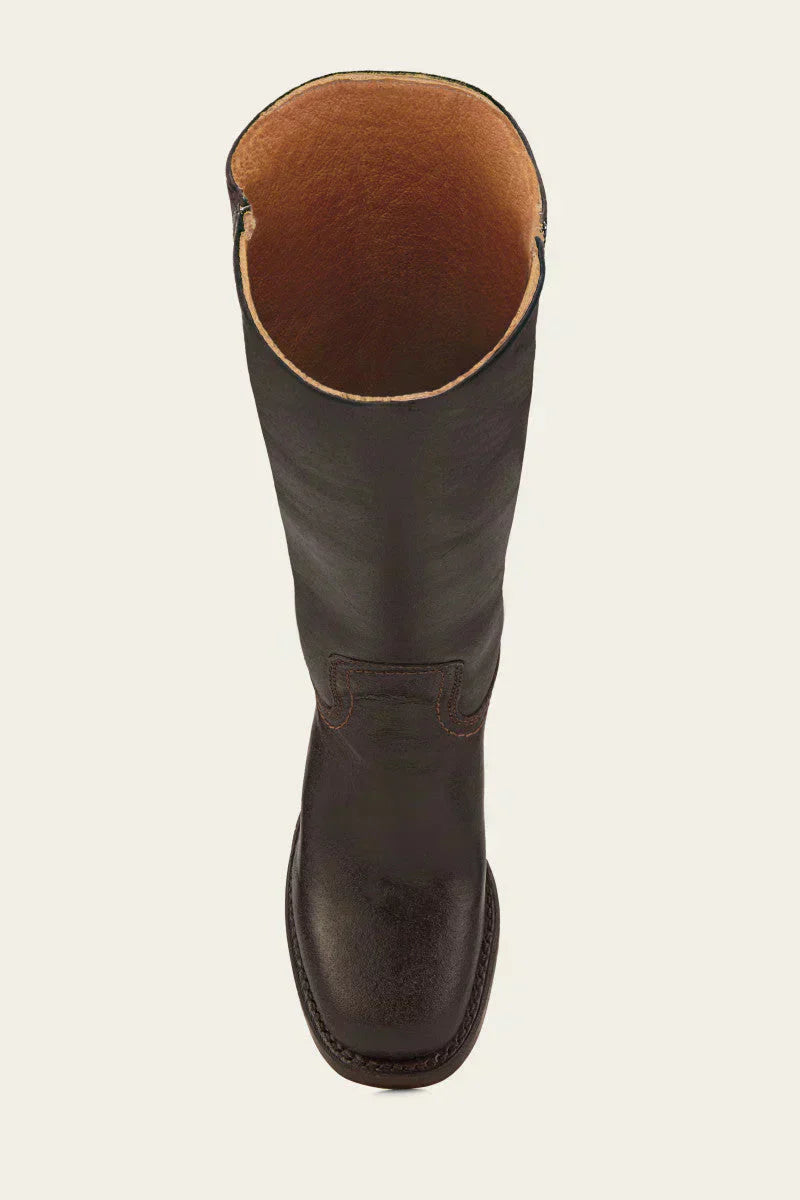WesternSoul hohe Damenstiefel – stilvolle Lederoptik mit Blockabsatz und Western-Flair