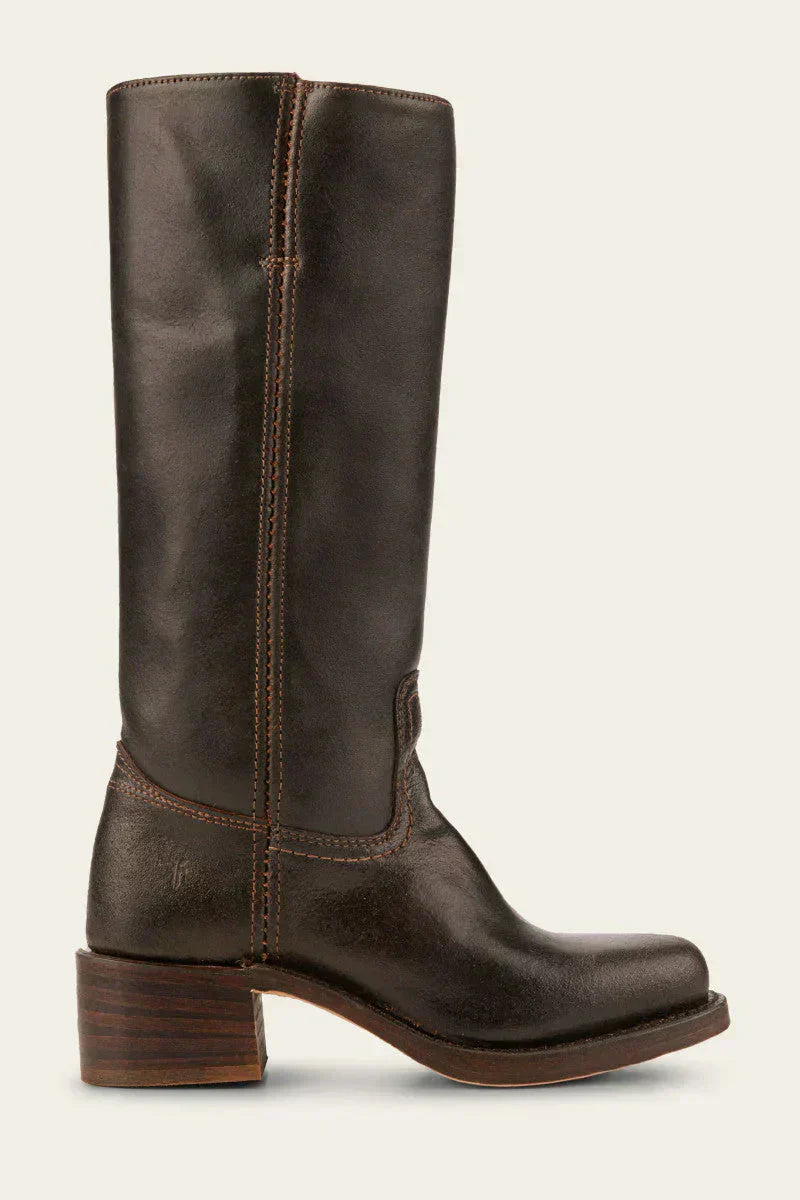 WesternSoul hohe Damenstiefel – stilvolle Lederoptik mit Blockabsatz und Western-Flair