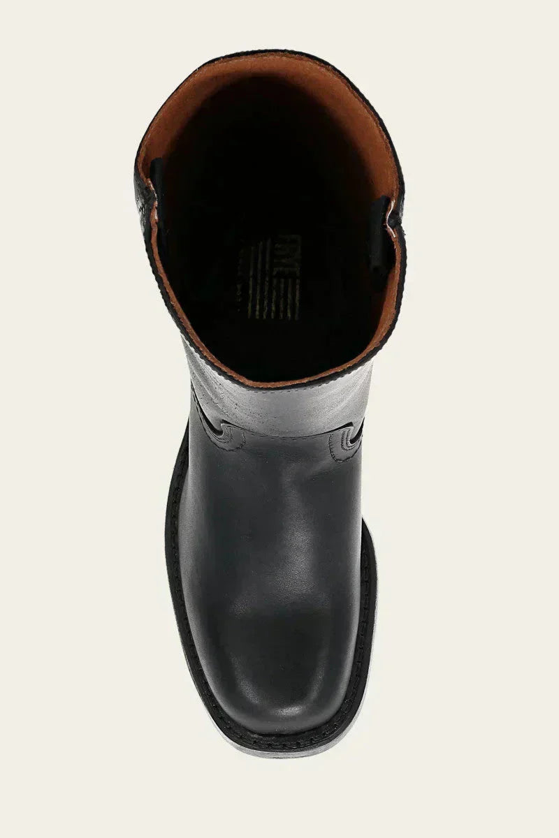 WesternSoul hohe Damenstiefel – stilvolle Lederoptik mit Blockabsatz und Western-Flair