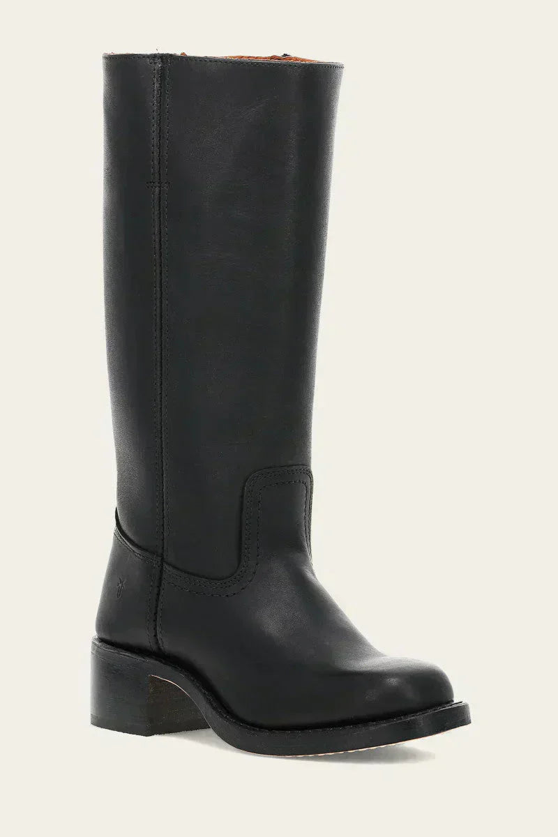 WesternSoul hohe Damenstiefel – stilvolle Lederoptik mit Blockabsatz und Western-Flair