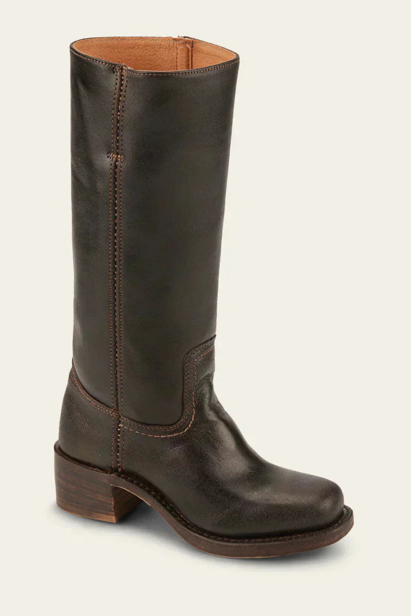 WesternSoul hohe Damenstiefel – stilvolle Lederoptik mit Blockabsatz und Western-Flair
