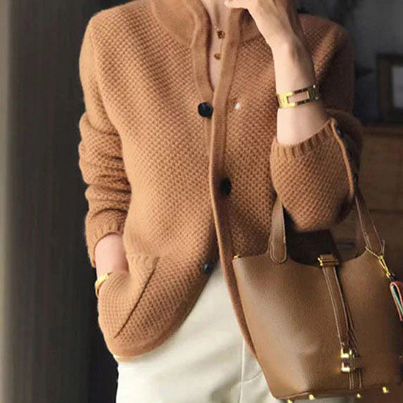 Luxe Kaschmir Damenjacke Serenity – Weicher Cardigan in mehreren Farben