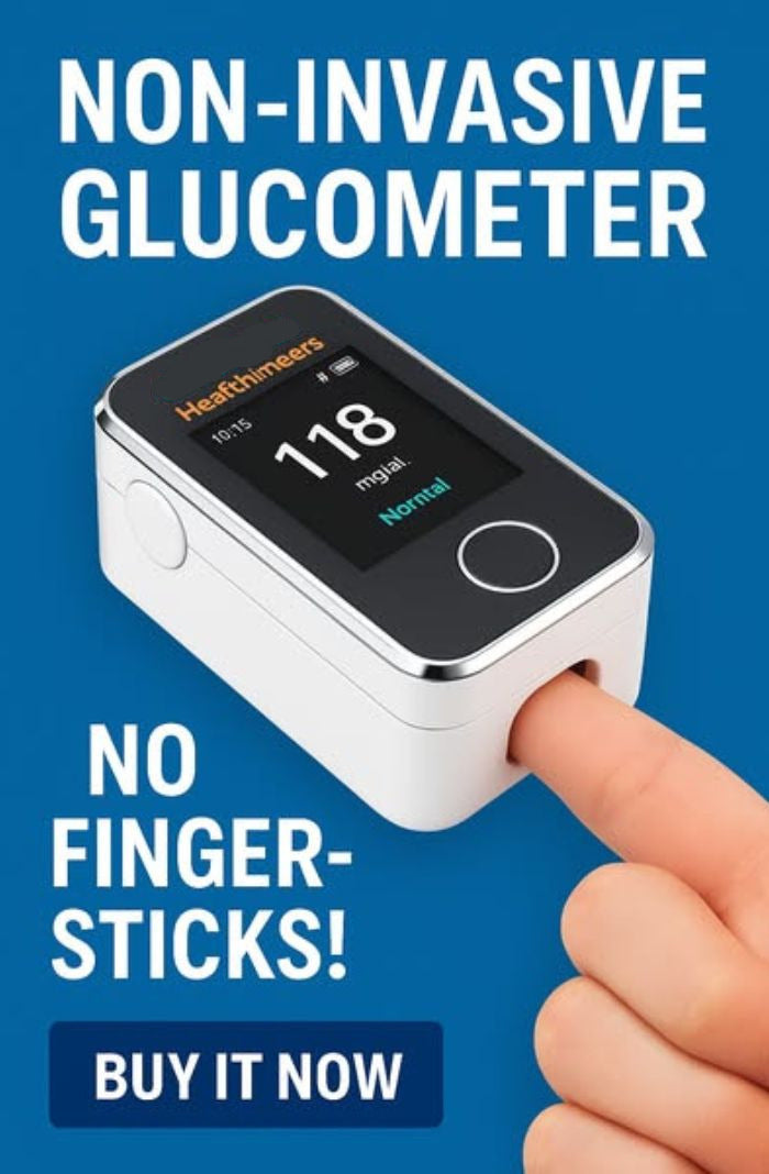 Nicht-invasiver Blutzucker-Monitor — 5-Sekunden-Ablesung | - 99% Genauigkeit 8-1