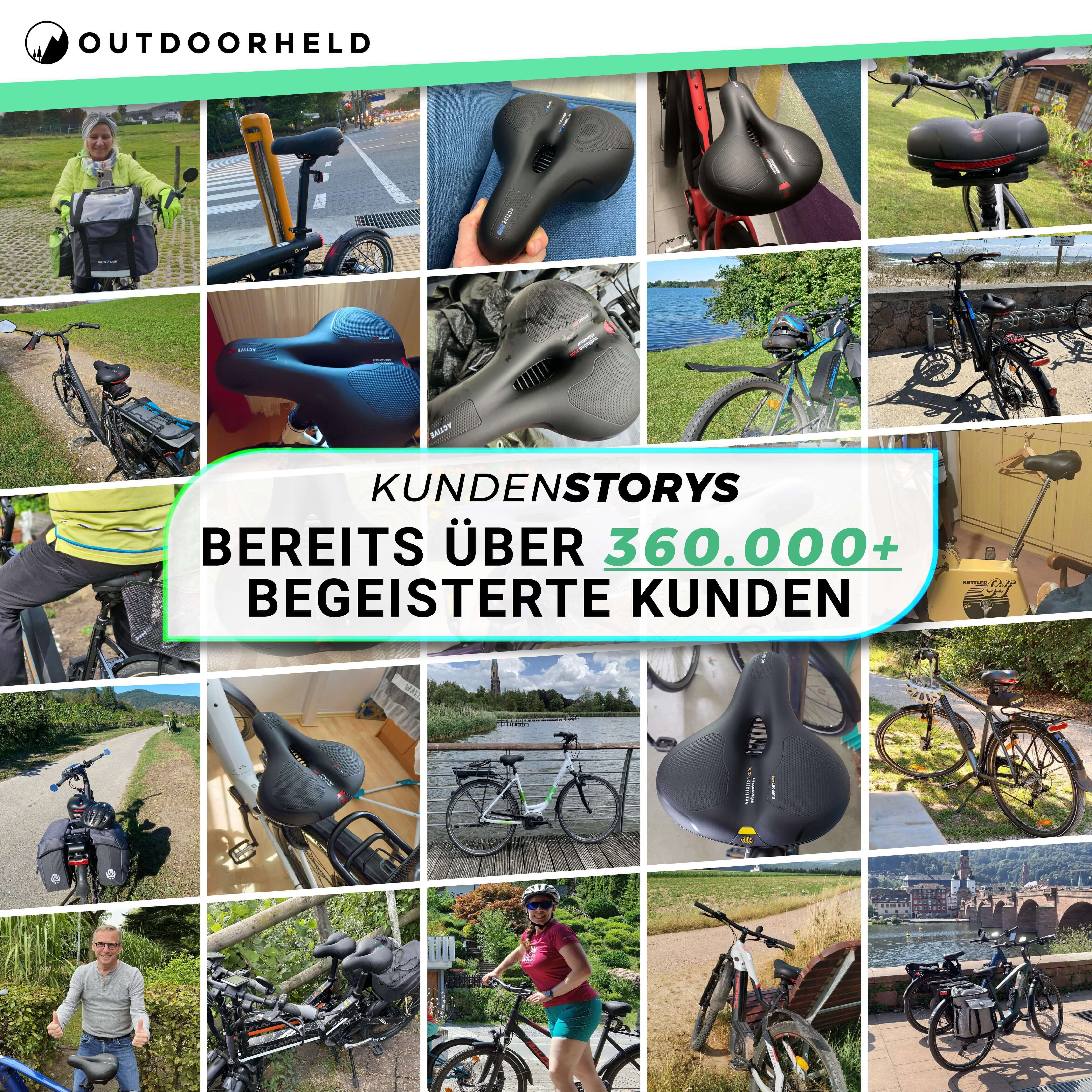Sandsberg | CloudComfort Pro Fahrradsattel | Druckentlastender Memory-Schaum | Schwarz