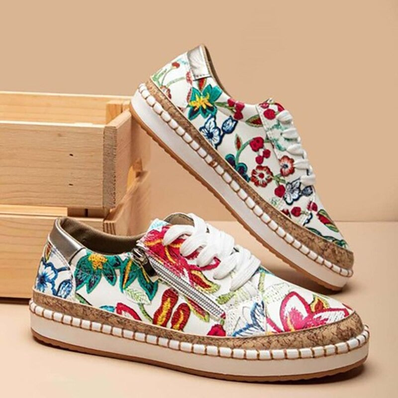 Florale Sneakers Komfort - Santorini Schuhe