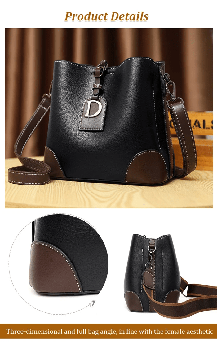 AllureLuxe | Elegante Leder Schultertasche Stilvolles Design