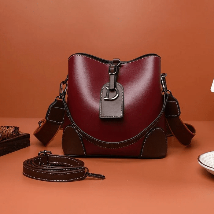 AllureLuxe | Elegante Leder Schultertasche Stilvolles Design