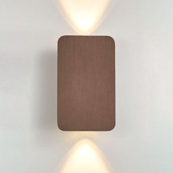 Nordic Minimalist Glas Rechteckige LED Wandleuchte 2-Licht