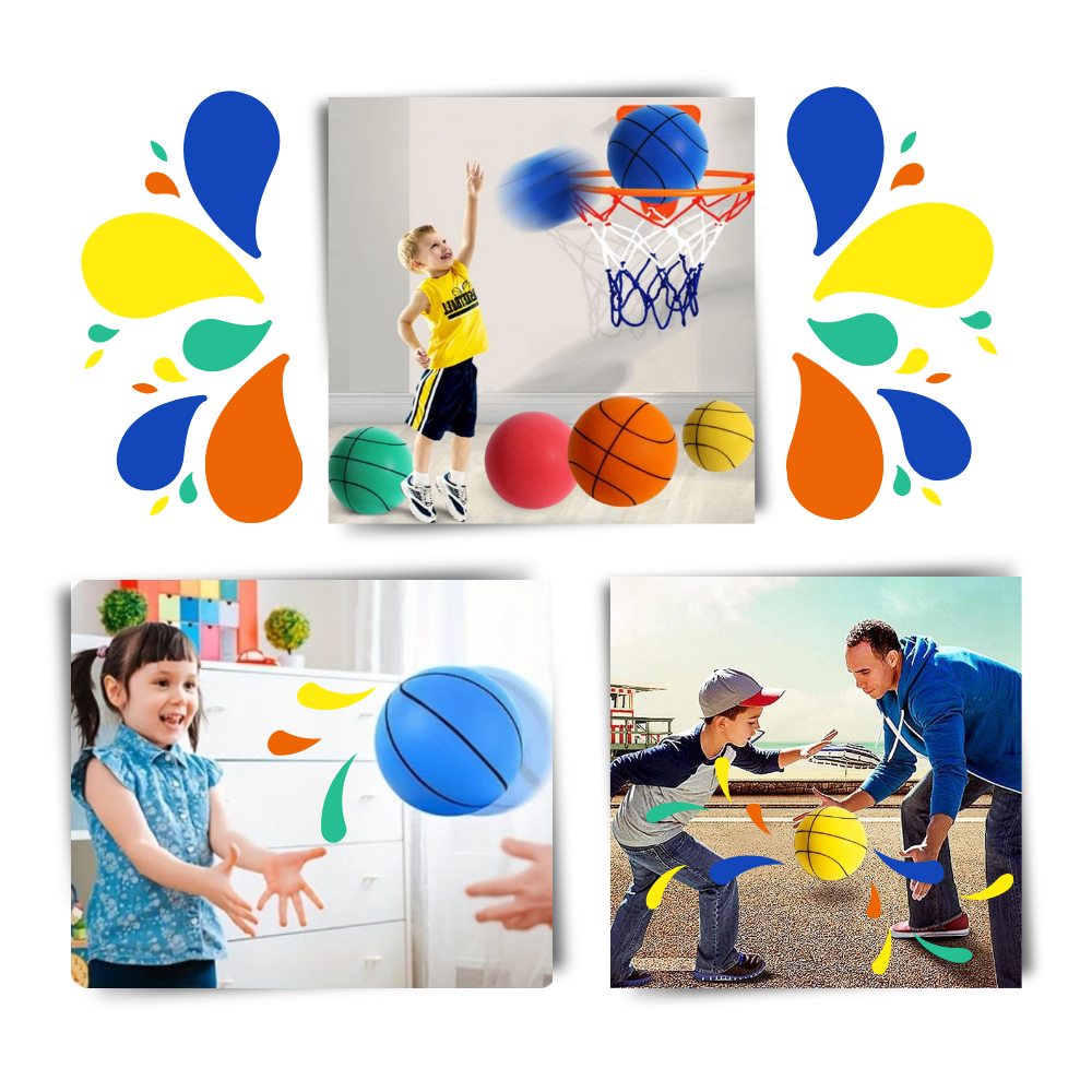 Farbenfroher leiser Basketball für Kinder