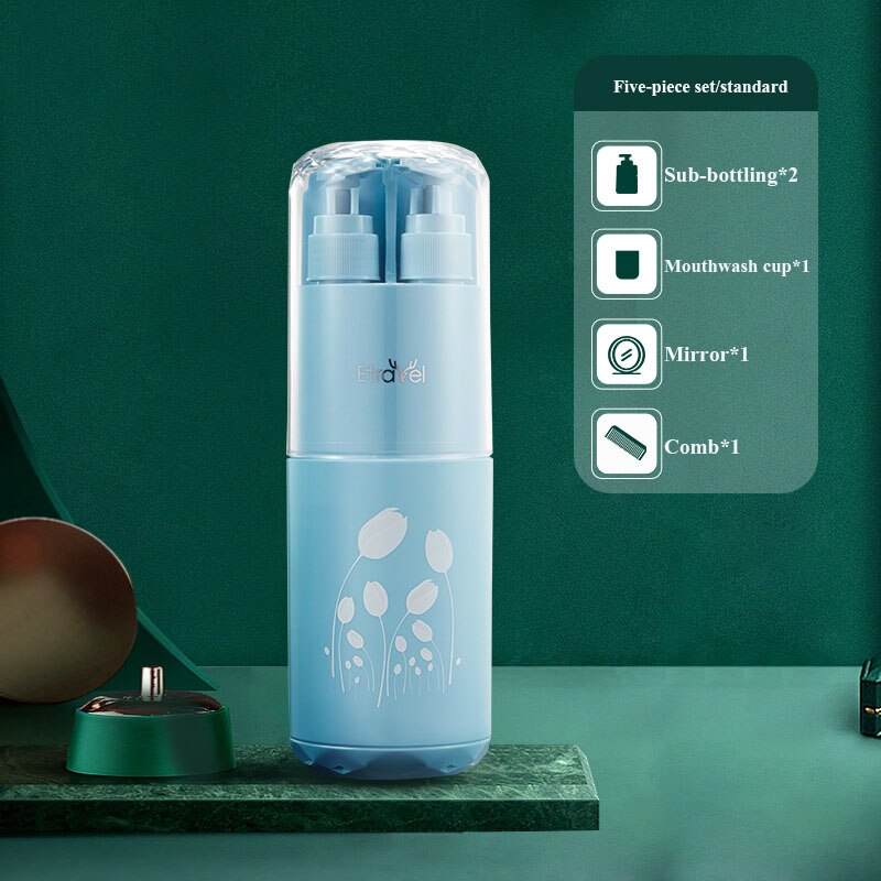 LuxeVoyage Elite Reise Toilettas Set | 8-in-1 minimalistische Utensilien für mühelose Organisation und Stil unterwegs