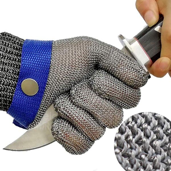 Safehands - Metallhandschuh mit Edelstahlgitter (1+1 Gratis)