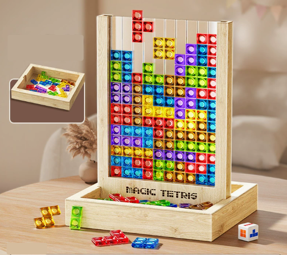 Holz Tetris Spiel Magisches Spielzeug