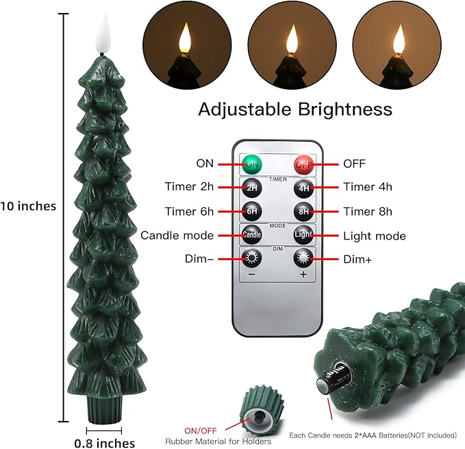 Flammenlose LED Kerzen mit Fernbedienung – Realistisches 3D-Flackermodell LumaGlow