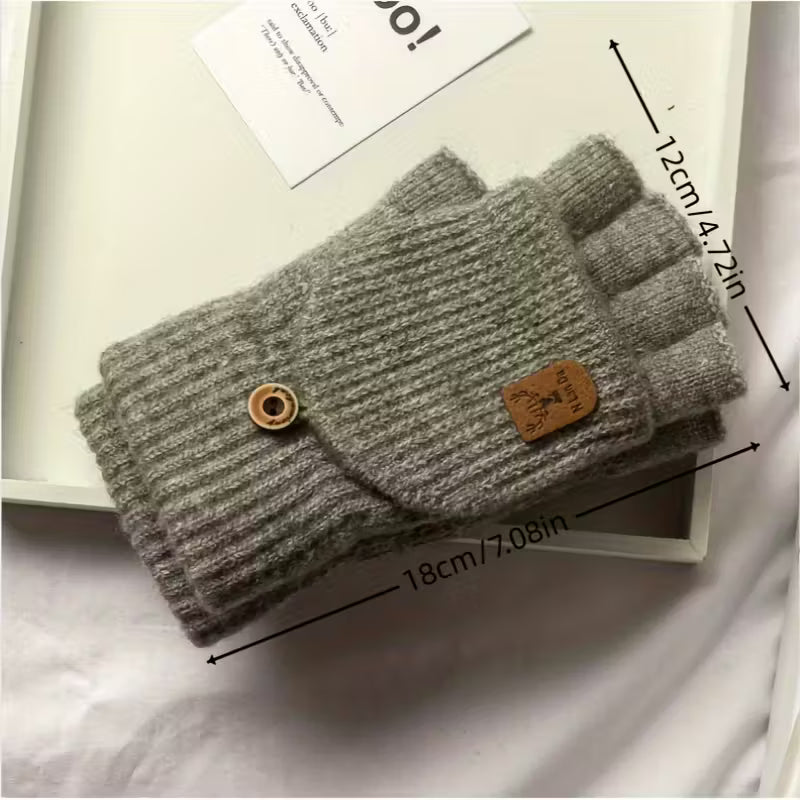 Herren WinterPro Fingerlose Handschuhe – Dick, Warm und Bequem