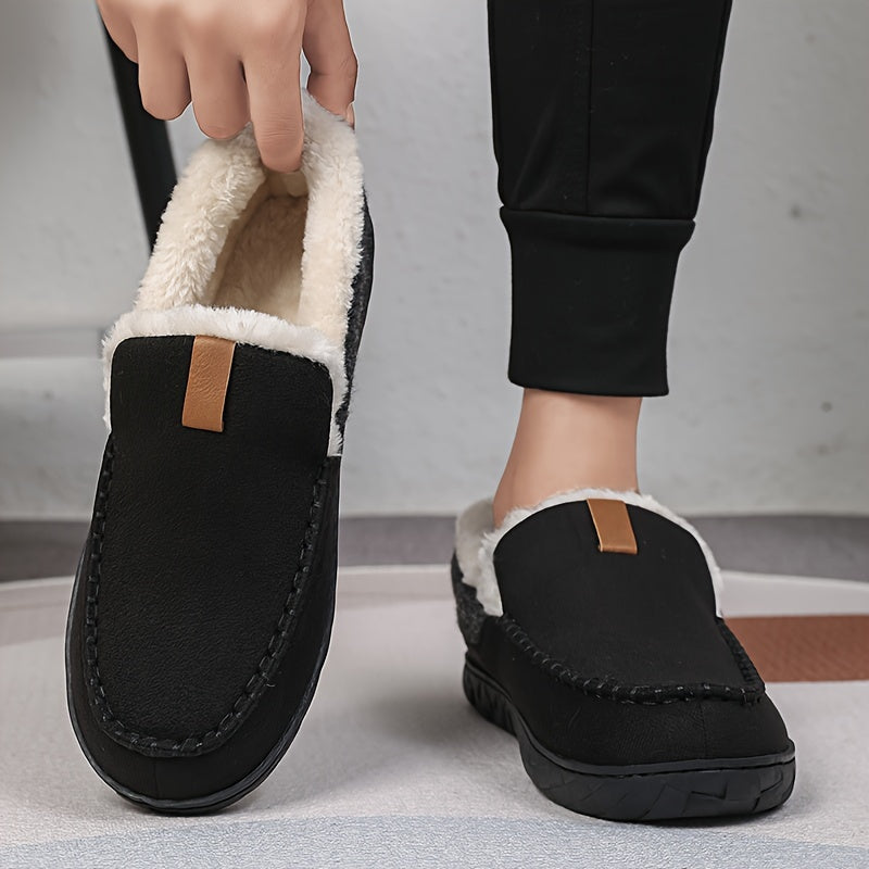 Winter Hausschuhe für Herren – Warme Schaffell Slipper für Zuhause