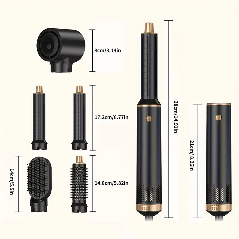 ProStyler 5-in-1 Haarstyling Set - Föhn, Lockenstab und Glättbürste
