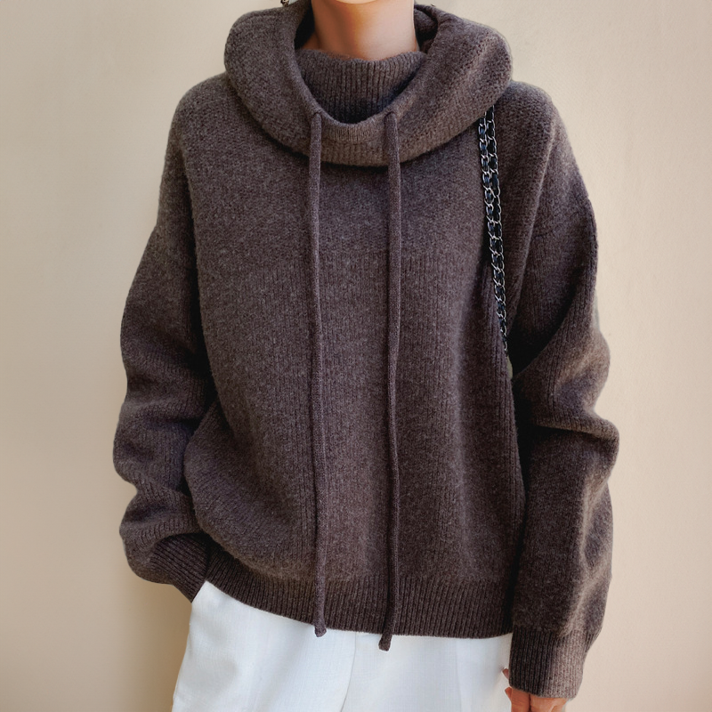 Merino Damen Rollkragenpullover – Weicher Warmer Pullover für Eleganten Winterstil