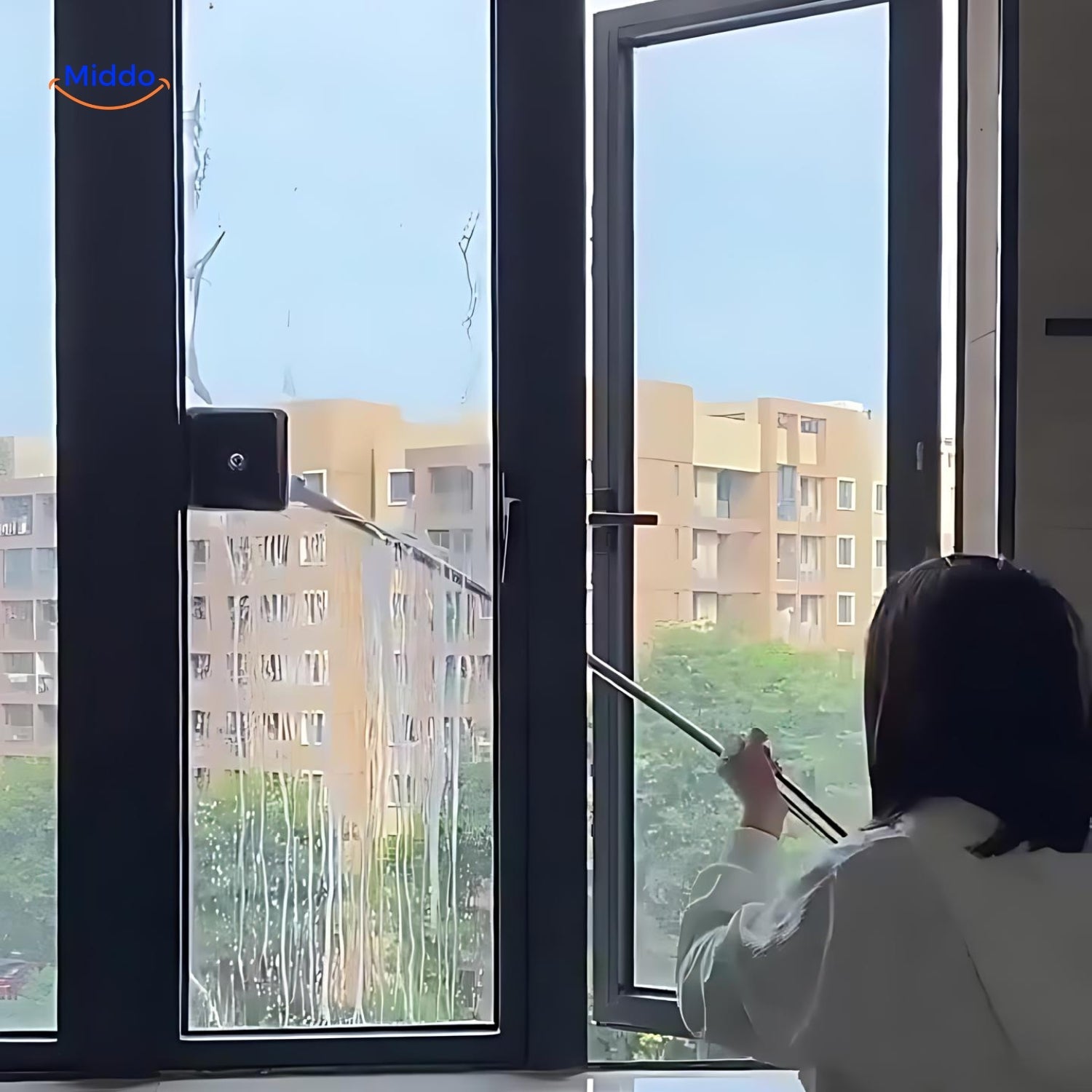 GlasGenius Fensterreinigungsgerät | Effektive Reinigung für hohe und schwer erreichbare Fenster