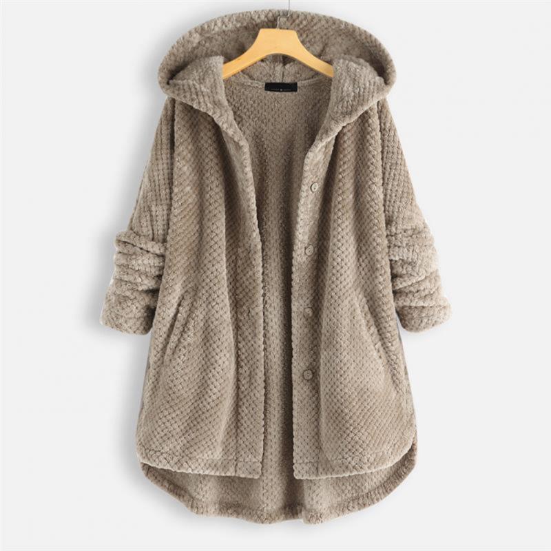 Fleecejacke mit Kapuze im Trend für den Winter 2026 - WinterFleeceLux