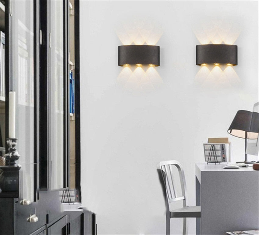 Moderne LED-Wandlampe Wasserdicht Für Innen und Außen