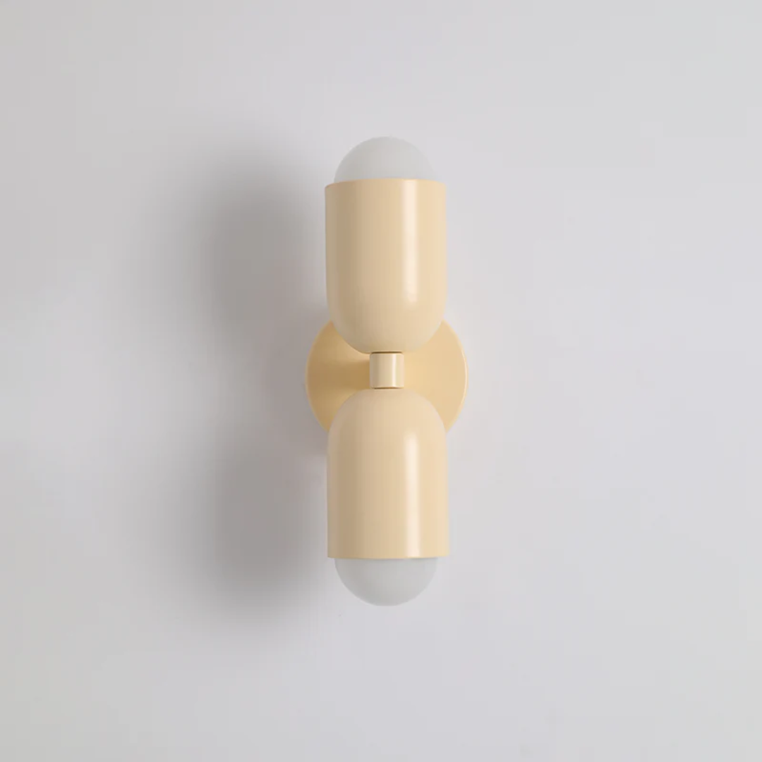Moderne Metallzylinder LED Wandleuchte 2-Licht