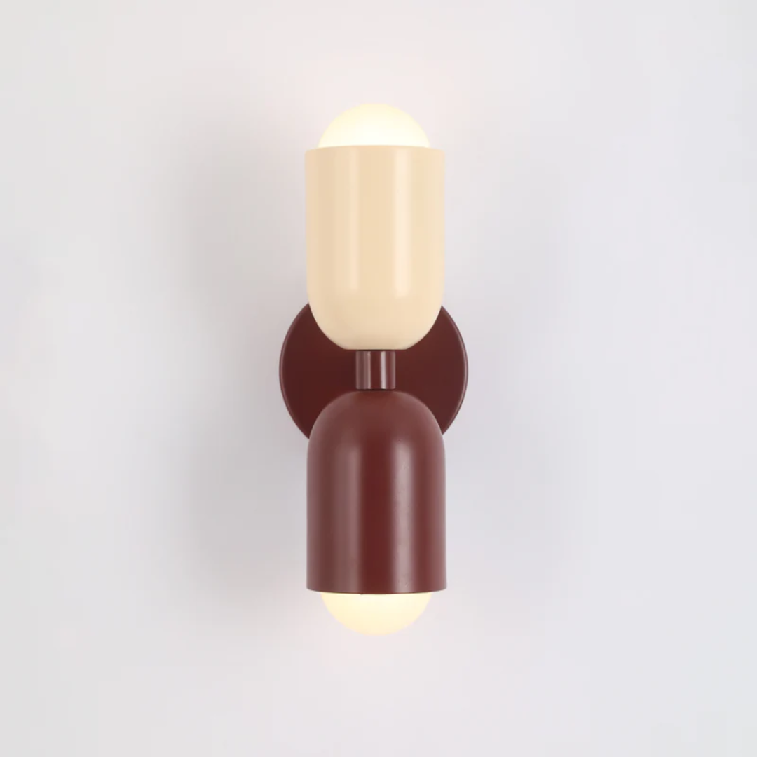 Moderne Metallzylinder LED Wandleuchte 2-Licht