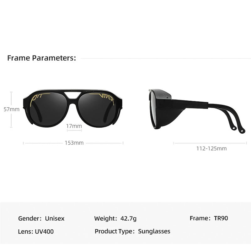 Winddichte UV400 Viper Motorrad Sonnenbrille