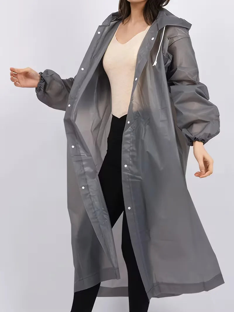 Unisex Regenjacke mit Kapuze – Wasserdichter Schutz gegen Regen und Wind