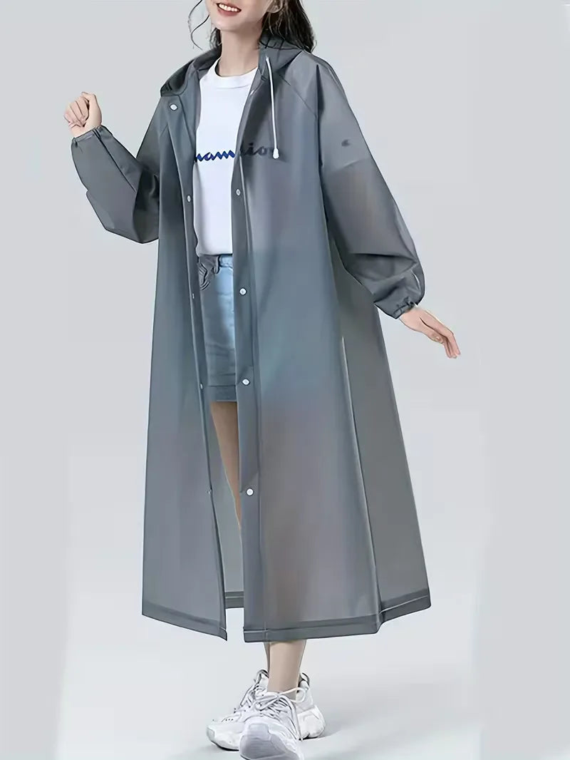 Unisex Regenjacke mit Kapuze – Wasserdichter Schutz gegen Regen und Wind