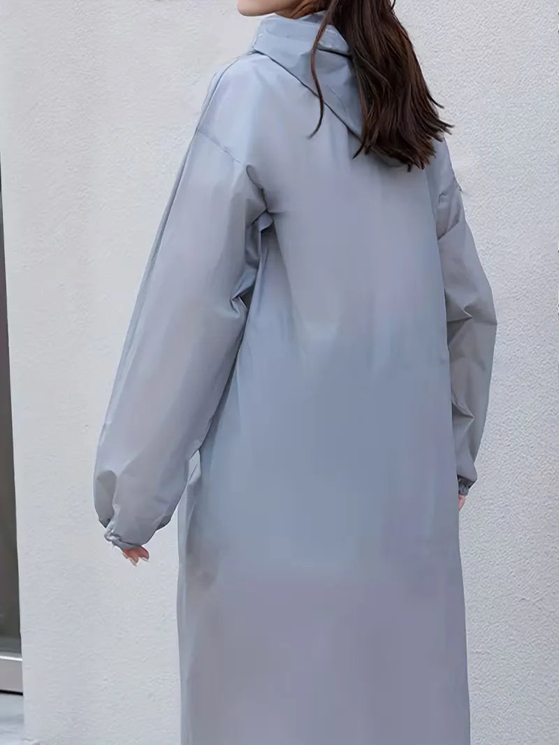 Unisex Regenjacke mit Kapuze – Wasserdichter Schutz gegen Regen und Wind