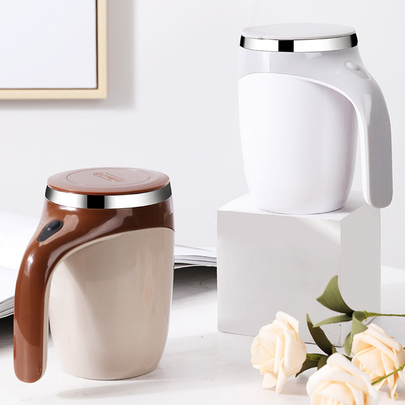 Selbstrührende Reisebecher 380 ml mit USB-Mixer – Elektrischer Kaffee- und Proteinshaker