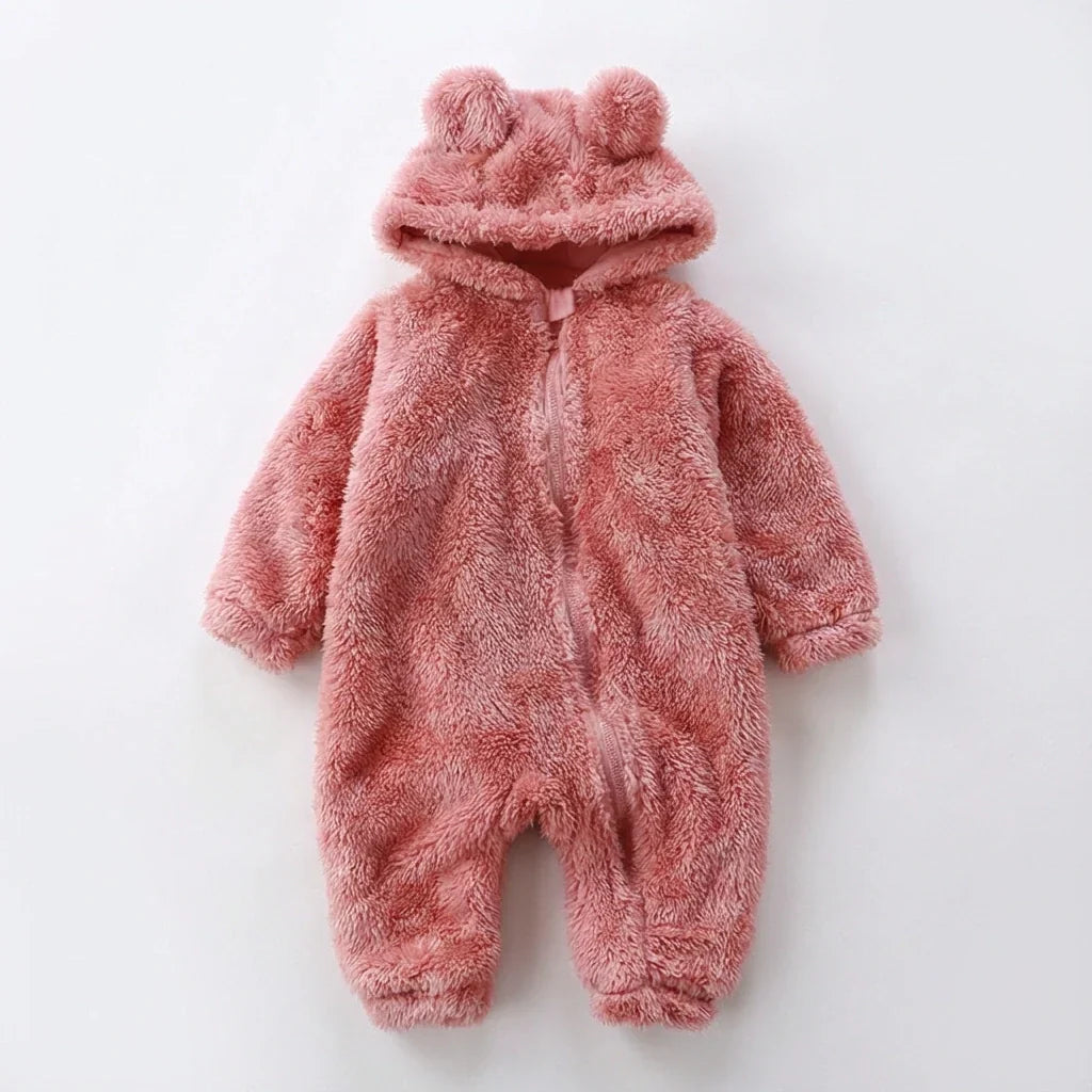 BabyBear | Plüsch Bär Winter Baby Overall Weiche Cozy Outfit