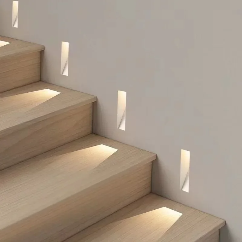 Nordic Rahmenloser Edelstahl Treppen LED Wand 1-Licht