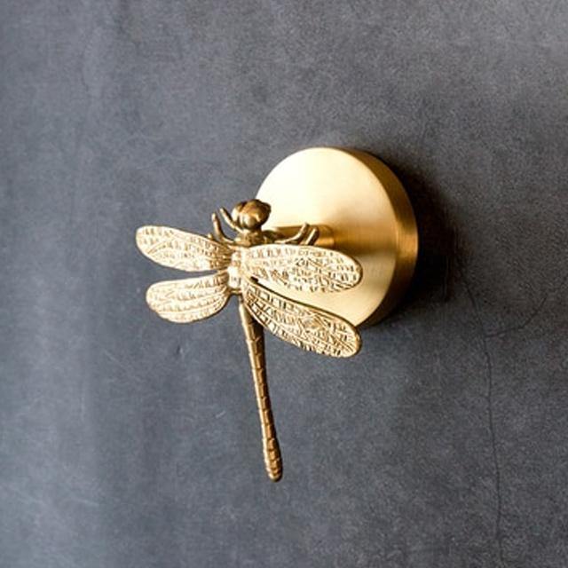 Goldene Messing Wandhaken – Handgefertigte Tierdesigns für stilvolle Wanddekoration
