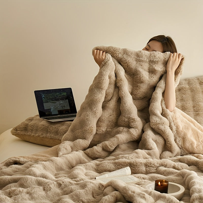 Wendbare Fleece-Decke – Extra Weiche und Warme Kuscheldecke für Sofa und Bett