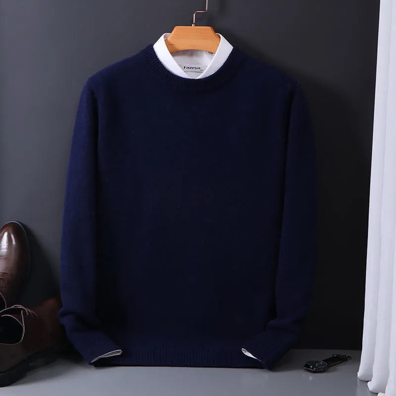 Winterlicher Stilvoller Kaschmir-Herrenpullover - Oliver