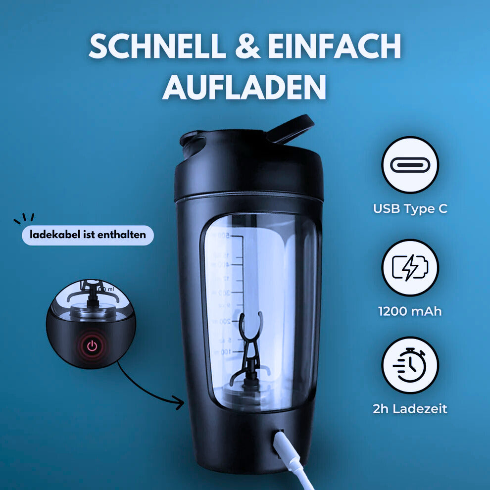 MixMaster Shaker Flasche | 100% klumpenfrei, auslaufsicher & BPA-frei Lösung