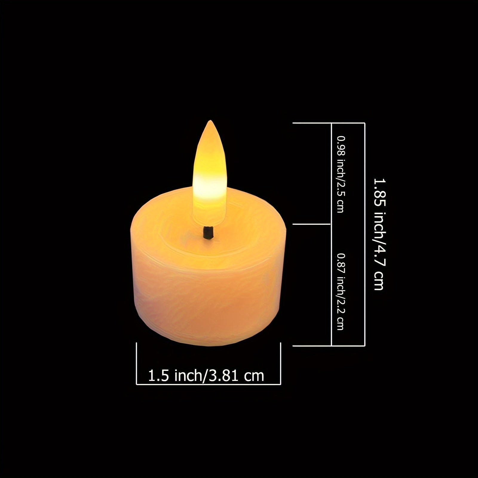 Set aus 6 flammenlosen Teelichtern mit Fernbedienung - Flackernd für stimmungsvolle Abende