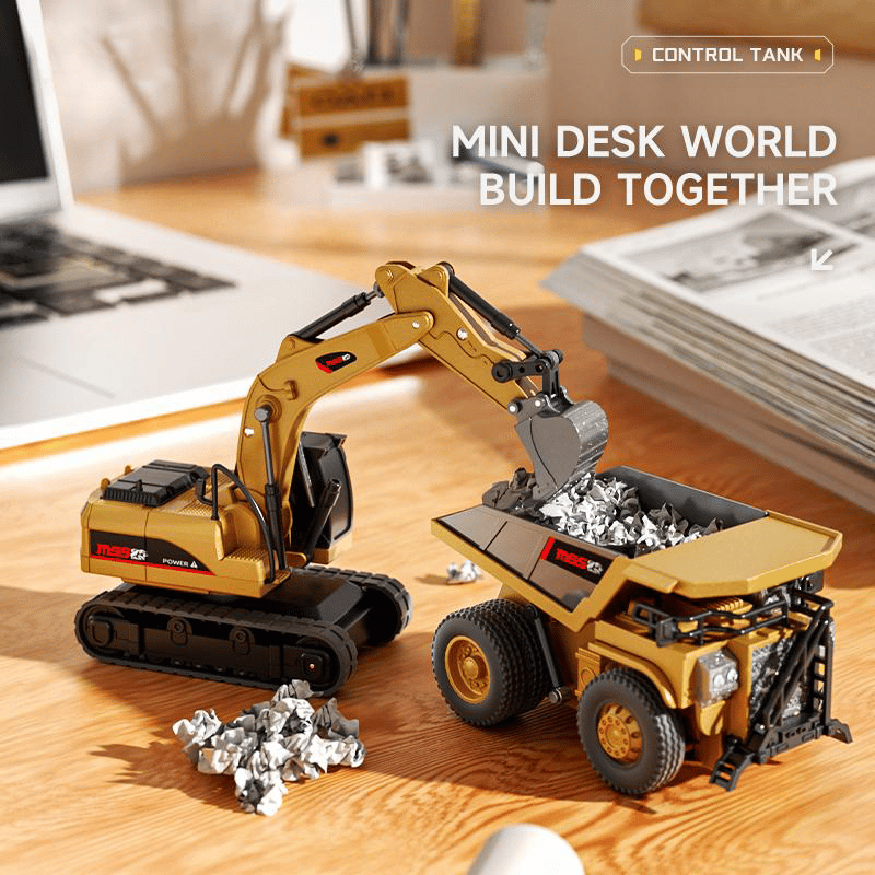 BuildMaster Mini RC Set | Lustige Baustellenfahrzeuge für endlose Spielabenteuer