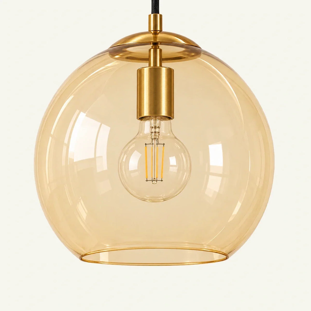 Moderne Glas-Stehlampe – Elegante Designbeleuchtung mit Glaslampenschirm