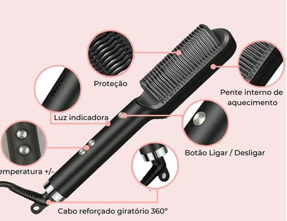 SilkStraight Kamm | Multifunktionales Glätteisen