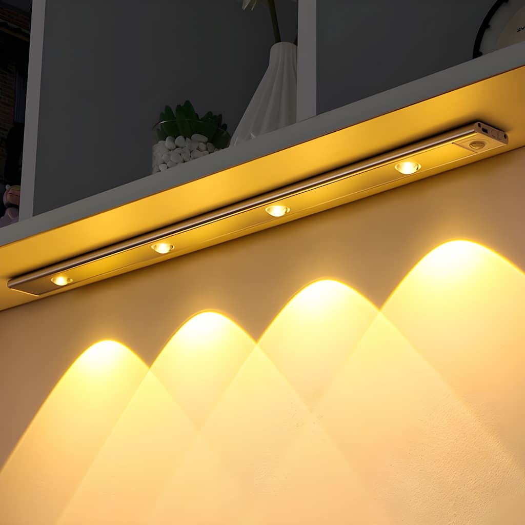 Frendorf Drahtlose LED-Lampe Bewegungsmelder Wiederaufladbar Dimmbar 3 Farben
