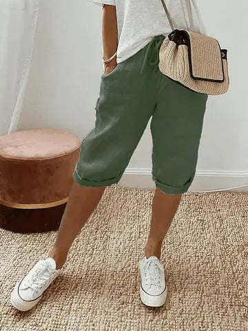 Baumwoll- und Leinen-Shorts für Damen | Relaxed