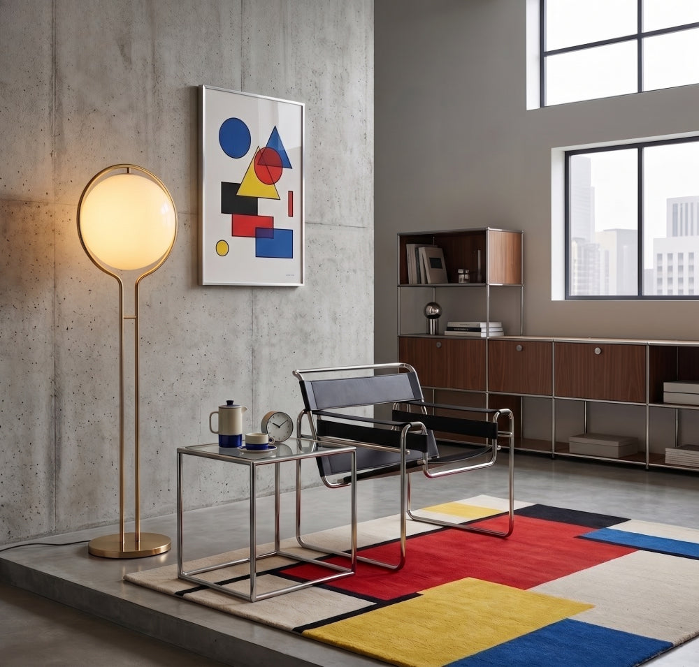 Halo Orb Stehlampe – Moderne Designlampe mit Stimmungsvollem Licht