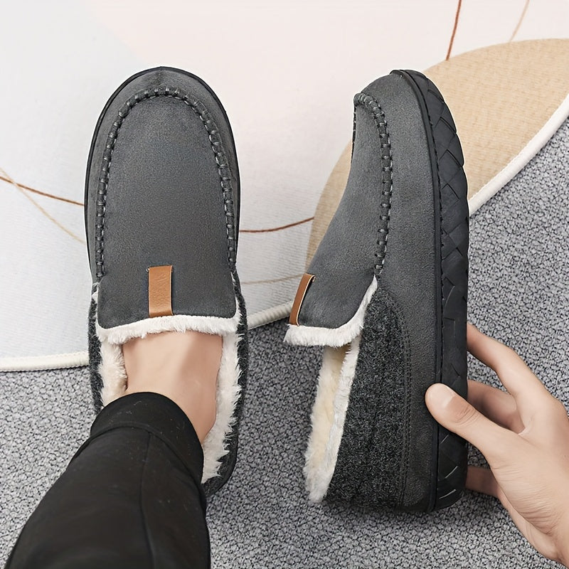 Winter Hausschuhe für Herren – Warme Schaffell Slipper für Zuhause