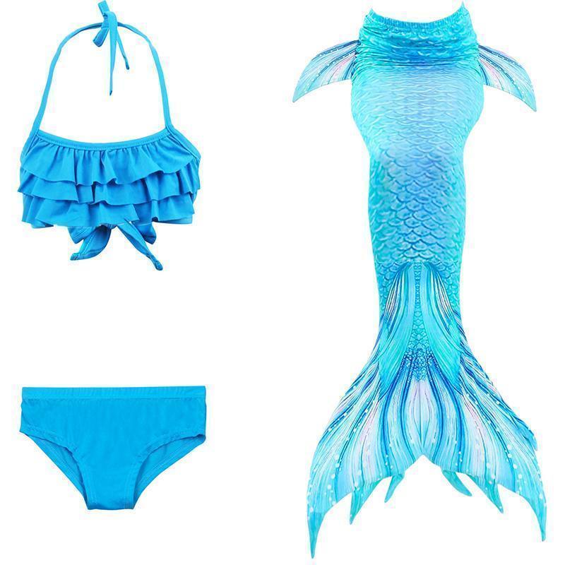 Meerjungfrau Badeanzug Mädchen - Prinzessinnen-Bikini Set Mädchen