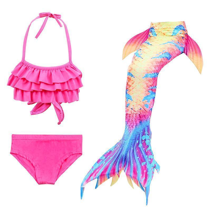 Meerjungfrau Badeanzug Mädchen - Prinzessinnen-Bikini Set Mädchen