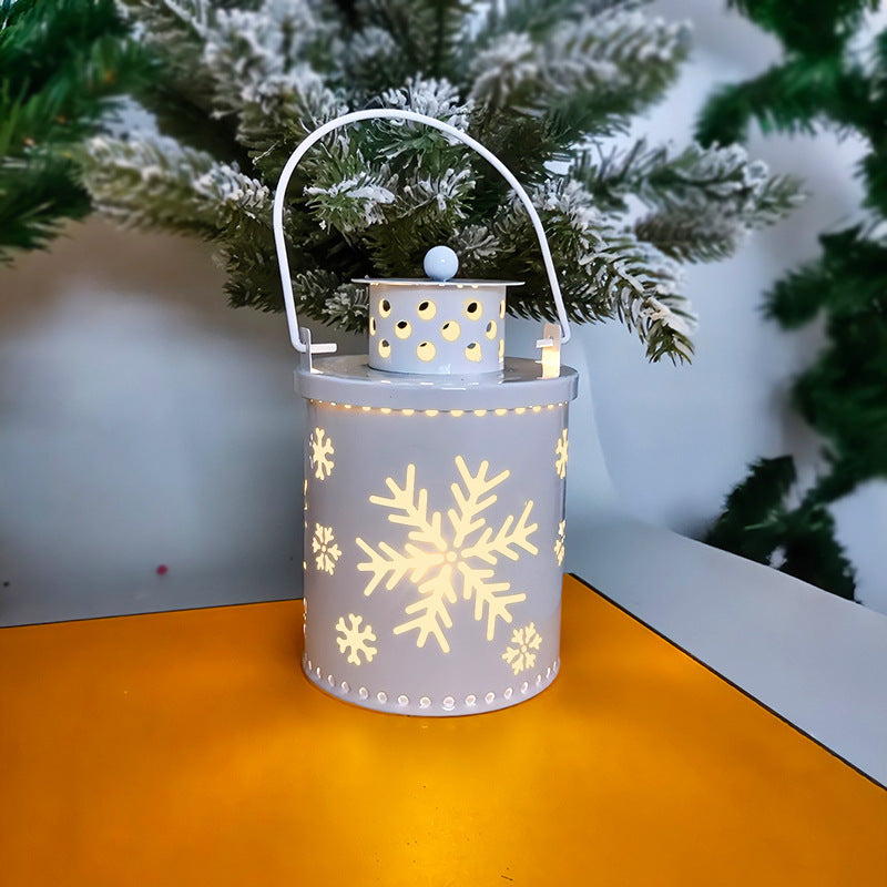 Elektronische Weihnachtskerze mit Flackerndem LED Licht – Dekorative Eisenkerze für Innenräume